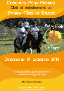 concours poney club 2014