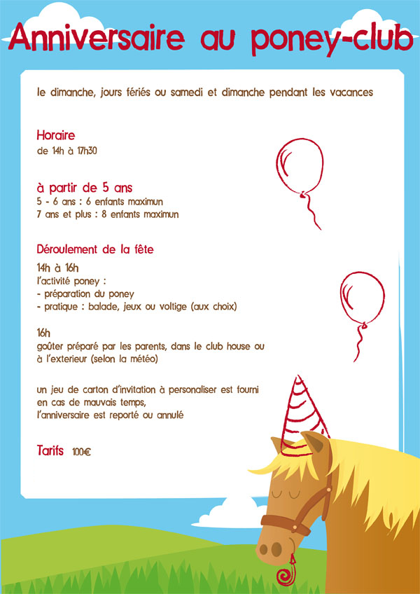 Anniversaire 2 Poney Club Le Toupet